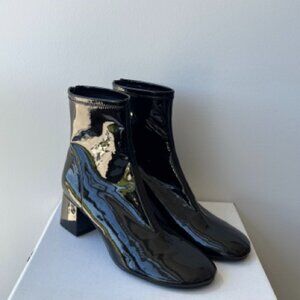 Charles & Keith Black Heel Ankle Boots